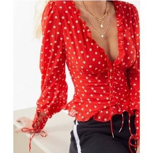 finders keepers • rosie polka dot blouse